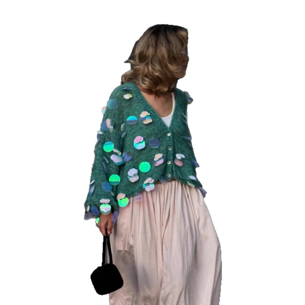 Dames Gilet pelucheux avec accents holographiques Chic und Stil