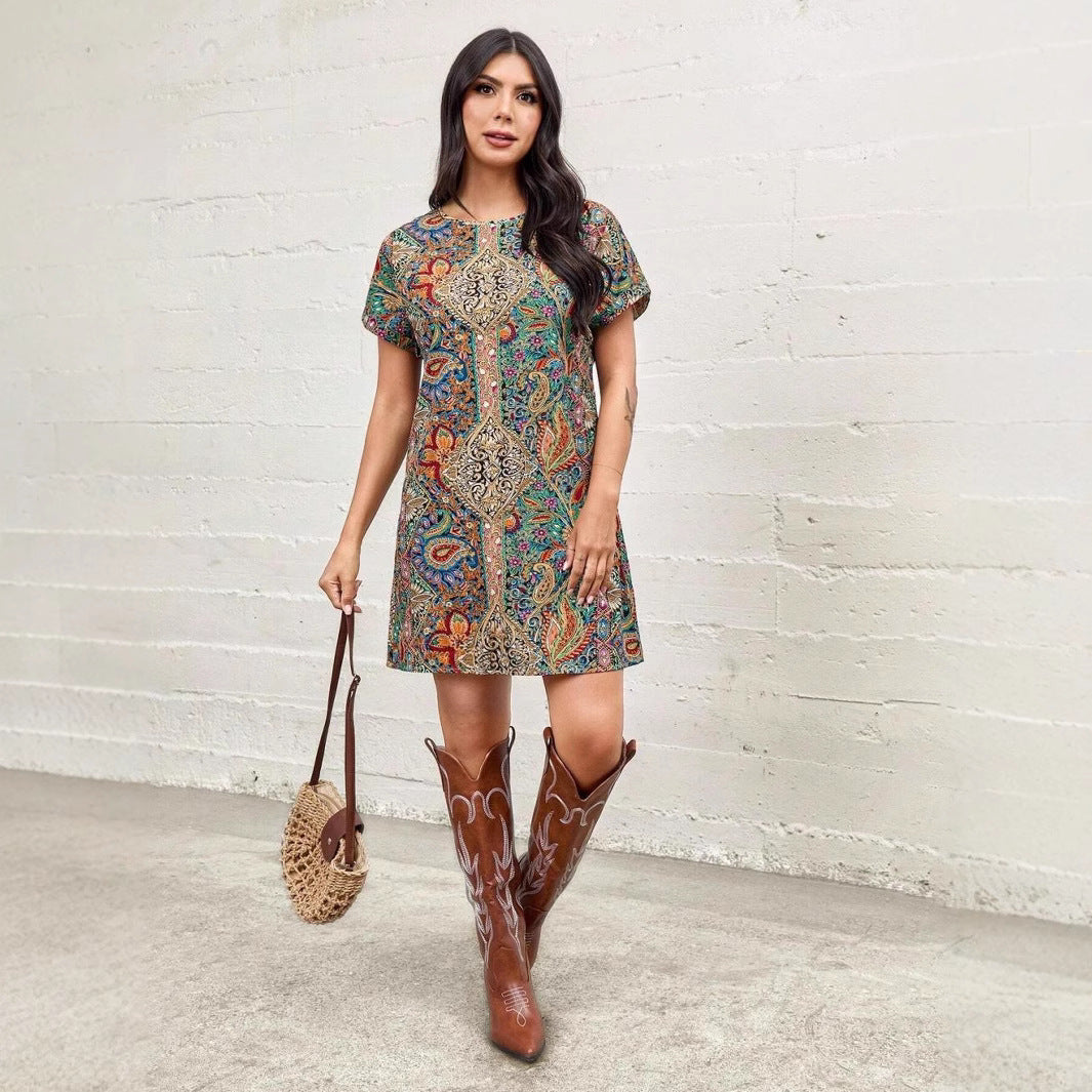 Robe décontractée Shift pour femmes Chic und Stil