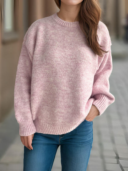 Pull over-sized décontracté pour femmes avec motif de maille texturé Chic und Stil