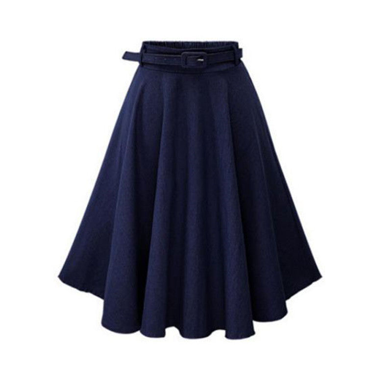 Roc robe A-line dames avec ceinture de taille et coupe originale Chic und Stil