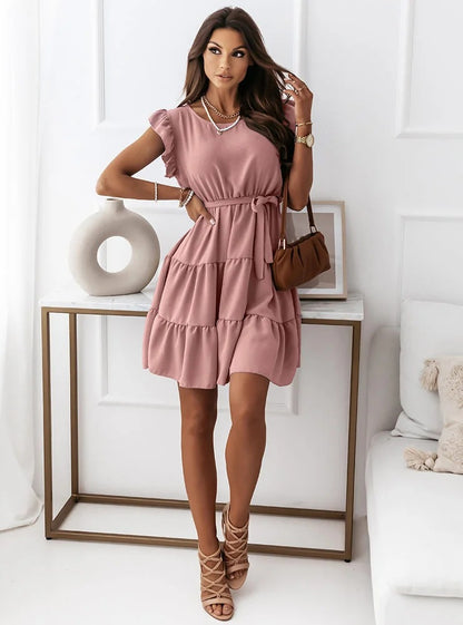 Robe mini en tulle à volants Chic und Stil