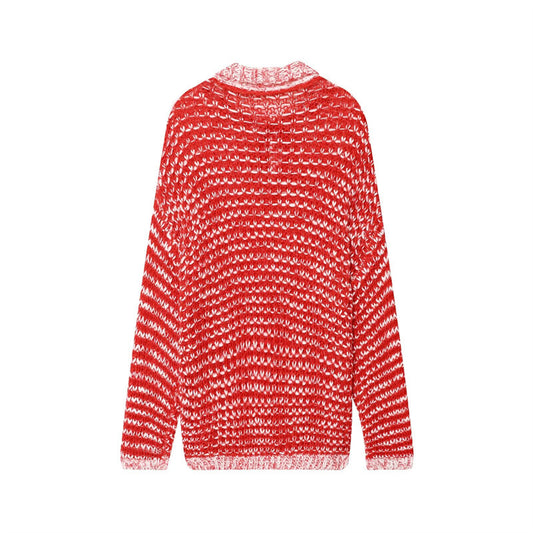 Pull côtelé décontracté pour femmes avec col tendance et détail à volants Chic und Stil