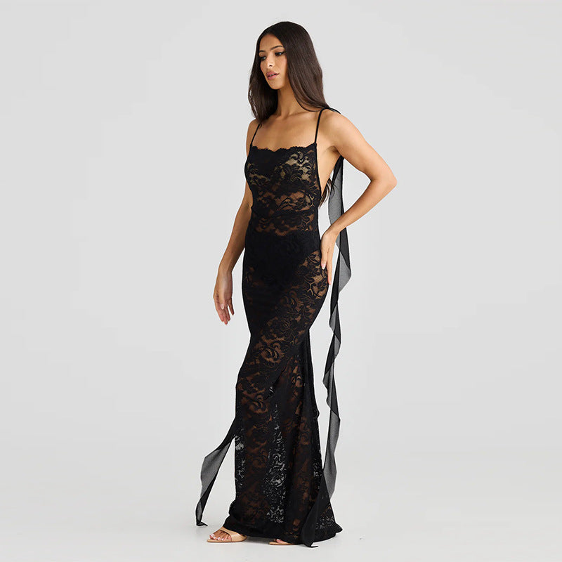 Robe de soirée pour femmes avec des accents en dentelle Chic und Stil