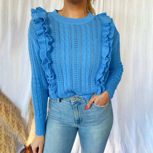 Pull modeste pour femmes avec volants Chic und Stil