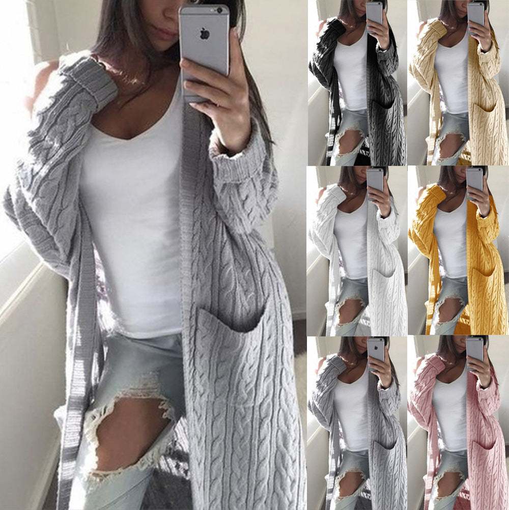 Cardigan surdimensionné en tricot relief pour femmes Chic und Stil