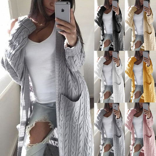 Cardigan surdimensionné en tricot relief pour femmes Chic und Stil