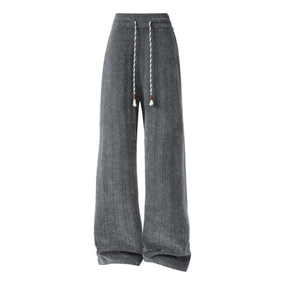 Wide harem pants for women with elastic waistband and trendy zigzag pattern Chic and Style