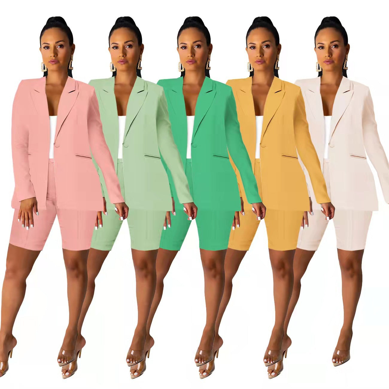 Elegant blazer set for women with shorts and refined details Chic and Style