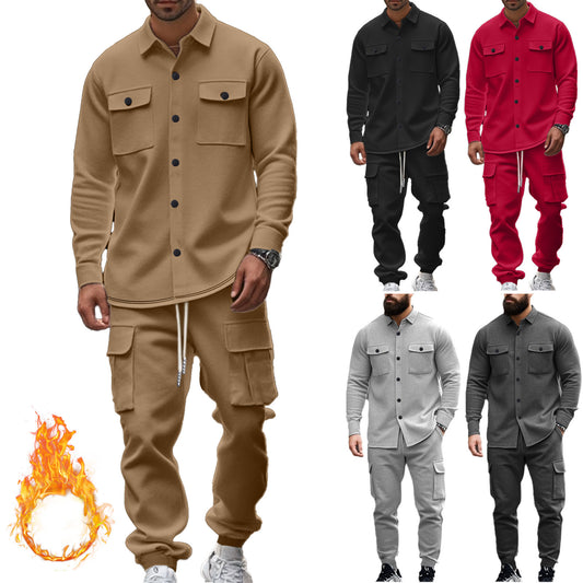 Costume de jogging cargo pour hommes avec poches fonctionnelles Chic und Stil