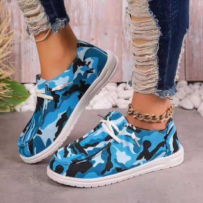 Baskets confortables pour dames au design camouflage Chic und Stil