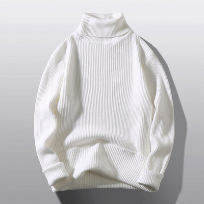 Pull en maille structurée à col roulé confortable pour hommes Chic und Stil