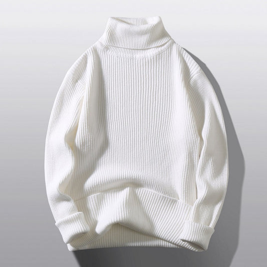 Pull en maille structurée à col roulé confortable pour hommes Chic und Stil