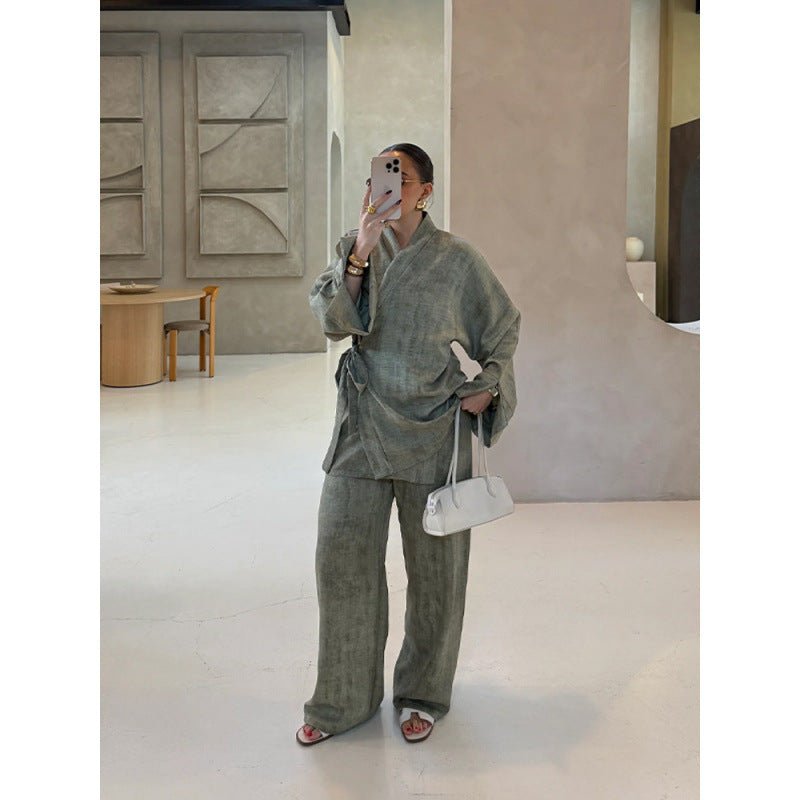 Dames élégant combinaison avec silhouette cintrée et ceinture décontractée Chic und Stil