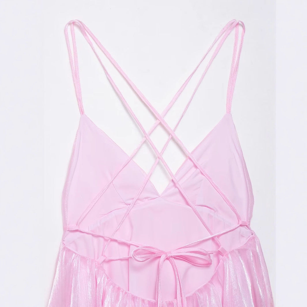 Robe de soirée pour femme avec détail dos croisé et appliqués floraux Chic und Stil