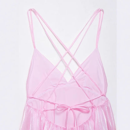 Robe de soirée pour femme avec détail dos croisé et appliqués floraux Chic und Stil
