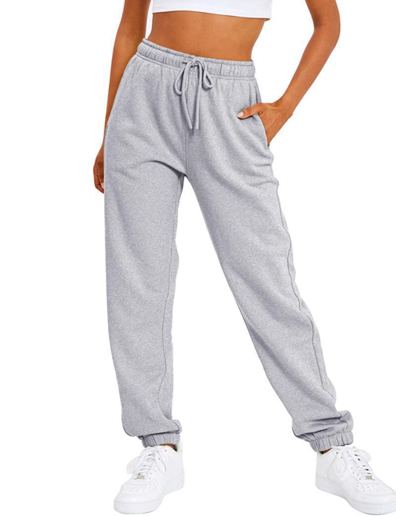 Dames confortable pantalon de sport avec taille élastique et poches latérales Chic und Stil