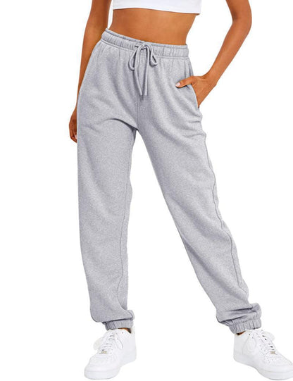 Dames confortable pantalon de sport avec taille élastique et poches latérales Chic und Stil
