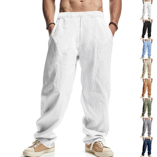 Casual pants for men with elastic waist and side pockets Chic and Style