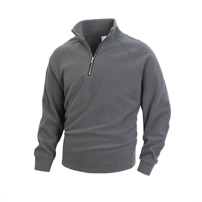 Men's fleece pullover with half-zip Chic und Stil