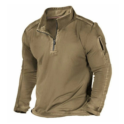 Pull fonctionnel pour hommes avec demi-fermeture éclair et poches pratiques Chic und Stil