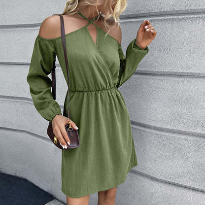 Robe portefeuille pour femmes avec décolleté dégagé et taille élégante Chic und Stil