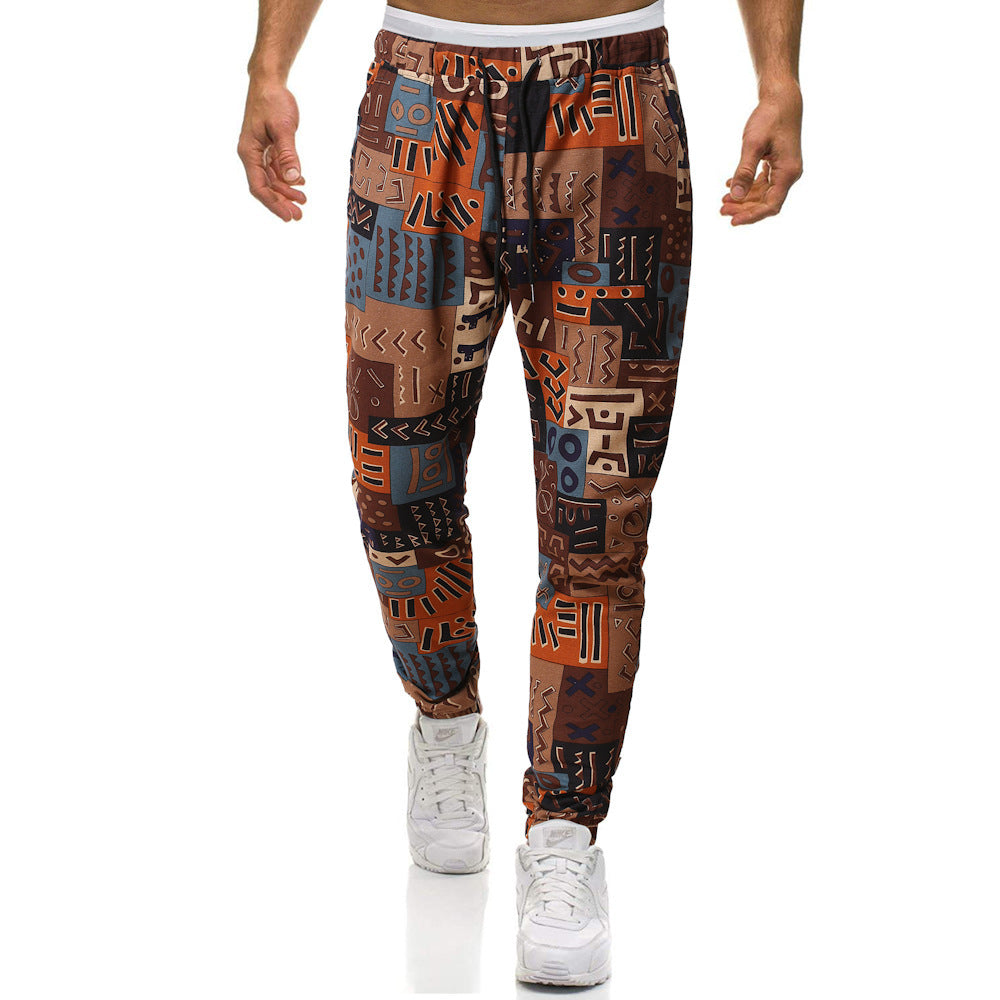 Men's sports pants with unique pattern Chic and Style