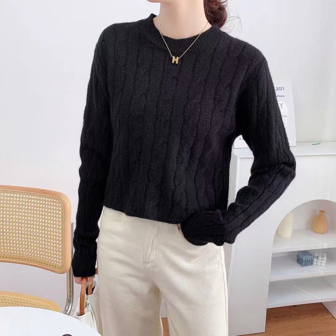Pull-over en tricot épais pour femmes avec motif texturé et coupe décontractée Chic und Stil