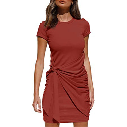 Robe mini à volants pour femmes avec lien latéral Chic und Stil
