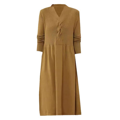 Robe pour femmes à manches longues et look moderne enroulé Chic und Stil
