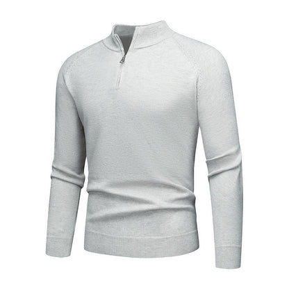 Pull mode pour hommes avec une courte fermeture éclair Chic und Stil