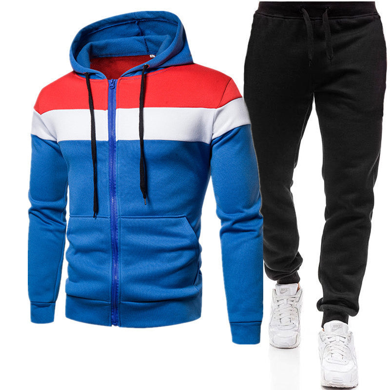 Men's sports set with flexible jogger pants and high-quality zipper Chic and Style