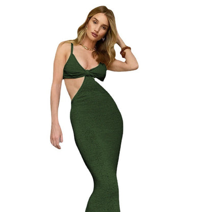 Dames Cut-Out Maxikleid Chic und Stil