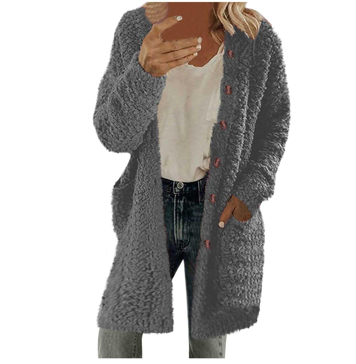 Dames Pull Cardigan Chic und Stil