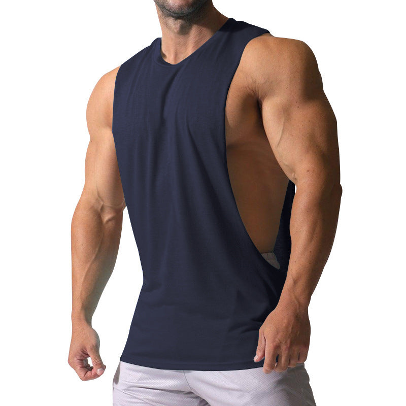 Chemise de sport sans manches pour hommes avec décolleté profond dans le dos et matériau respirant Chic und Stil