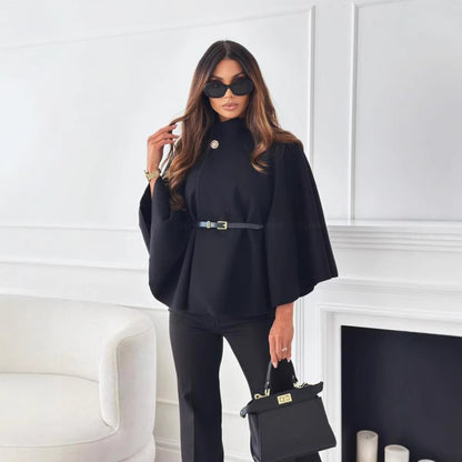 Blouse élégante pour femmes avec design plissé et ceinture cintrée Chic und Stil