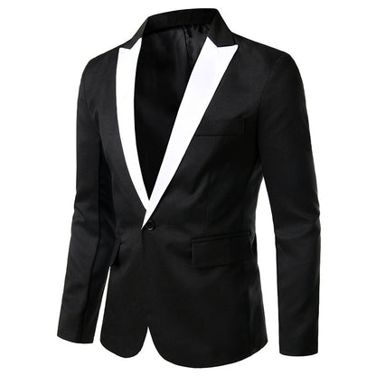 Blazer de smoking élégant pour homme avec col satiné Chic und Stil
