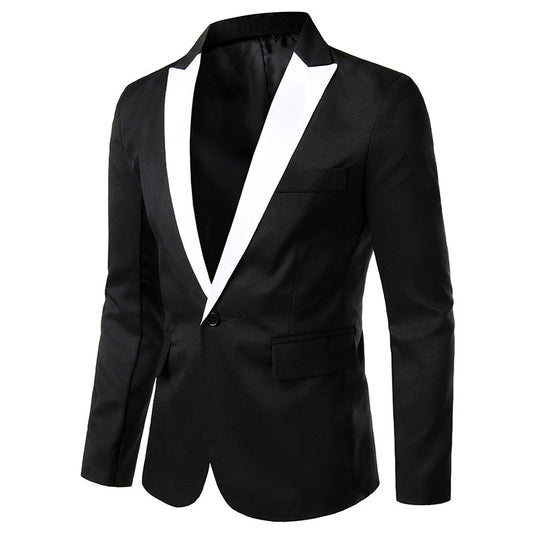 Blazer de smoking élégant pour homme avec col satiné Chic und Stil
