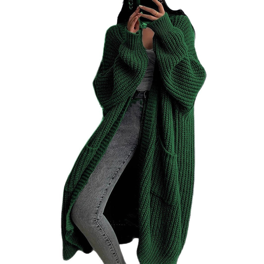 Dames Grand cardigan en tricot à manches ouvertes et coupe confortable Chic und Stil