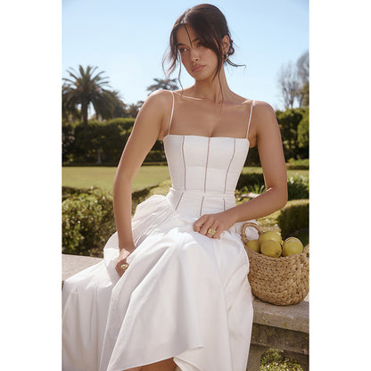 Robe maxi sans bretelles élégante Chic und Stil