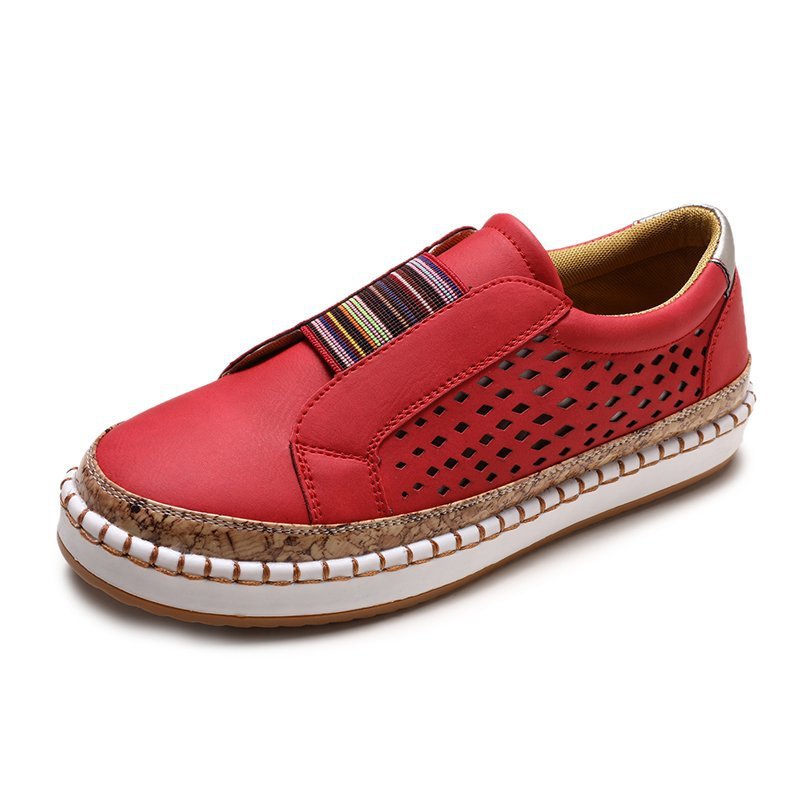 Baskets slip-on pour femmes respirantes avec bande élastique et design en liège tendance Chic und Stil