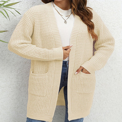 Cardigan en tricot pour femmes avec poches fixées et coupe décontractée Chic und Stil