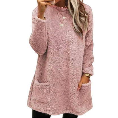 Pull en fleece confortable pour femmes avec coupe ample et poches pratiques Chic und Stil