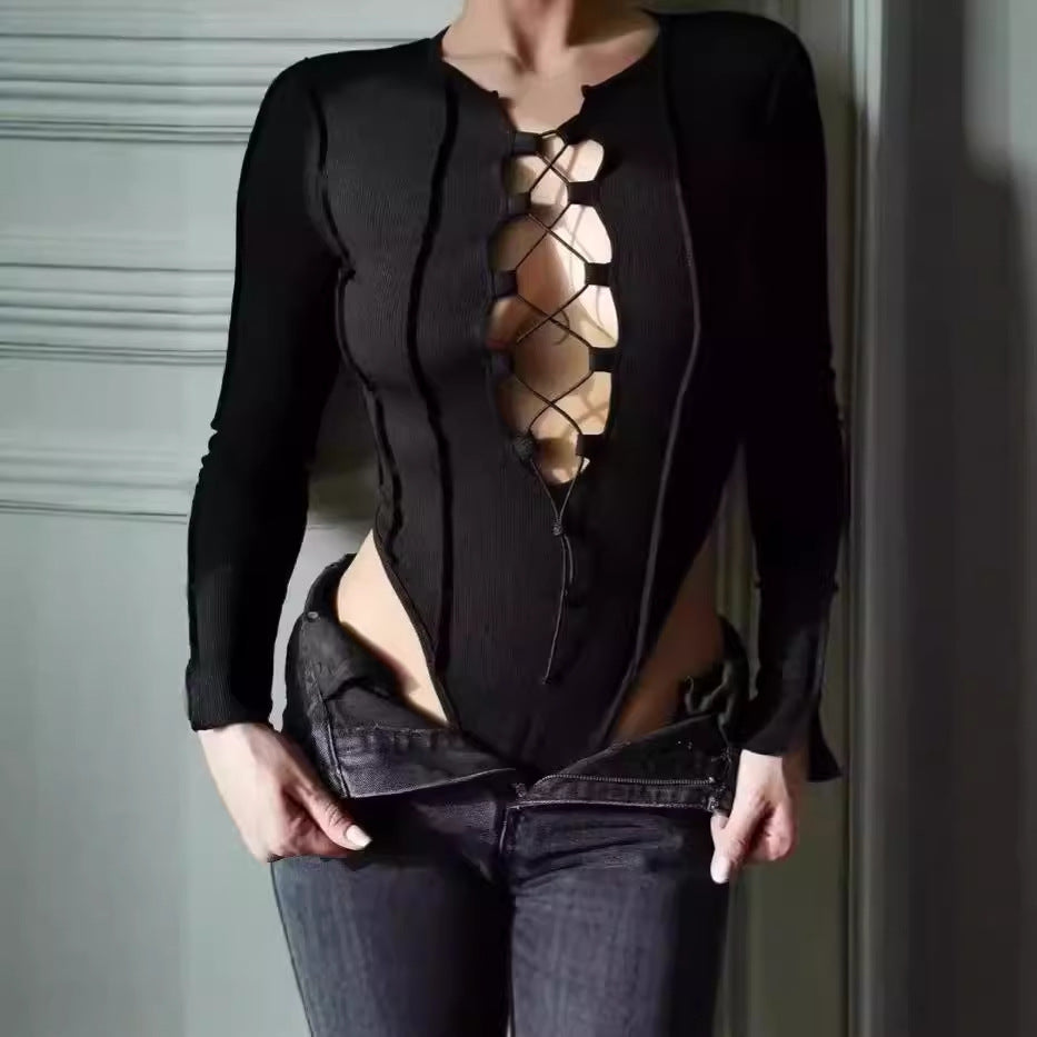 Body à manches longues stylé pour femmes Chic und Stil