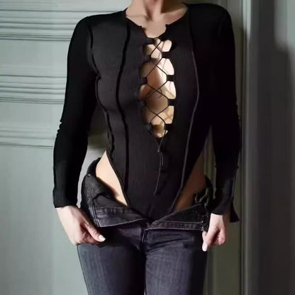 Body à manches longues stylé pour femmes Chic und Stil