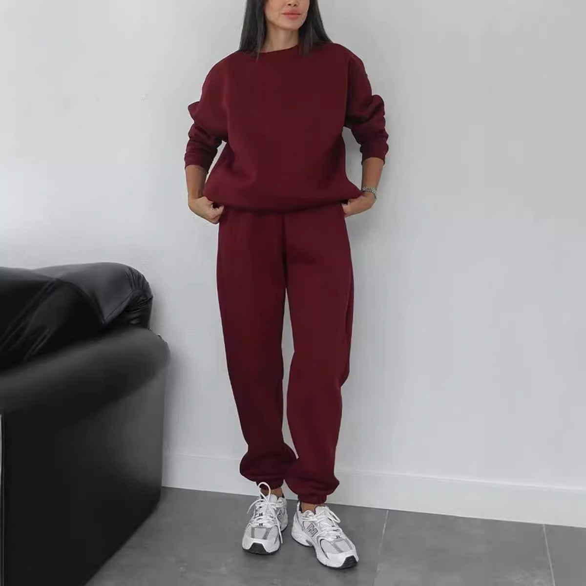Dames Ensemble de jogging en polaire sportif Chic und Stil