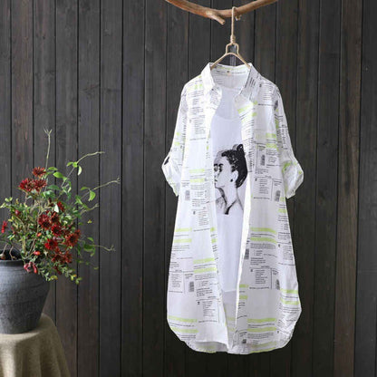 Veste kimono légère imprimée pour femmes Chic und Stil