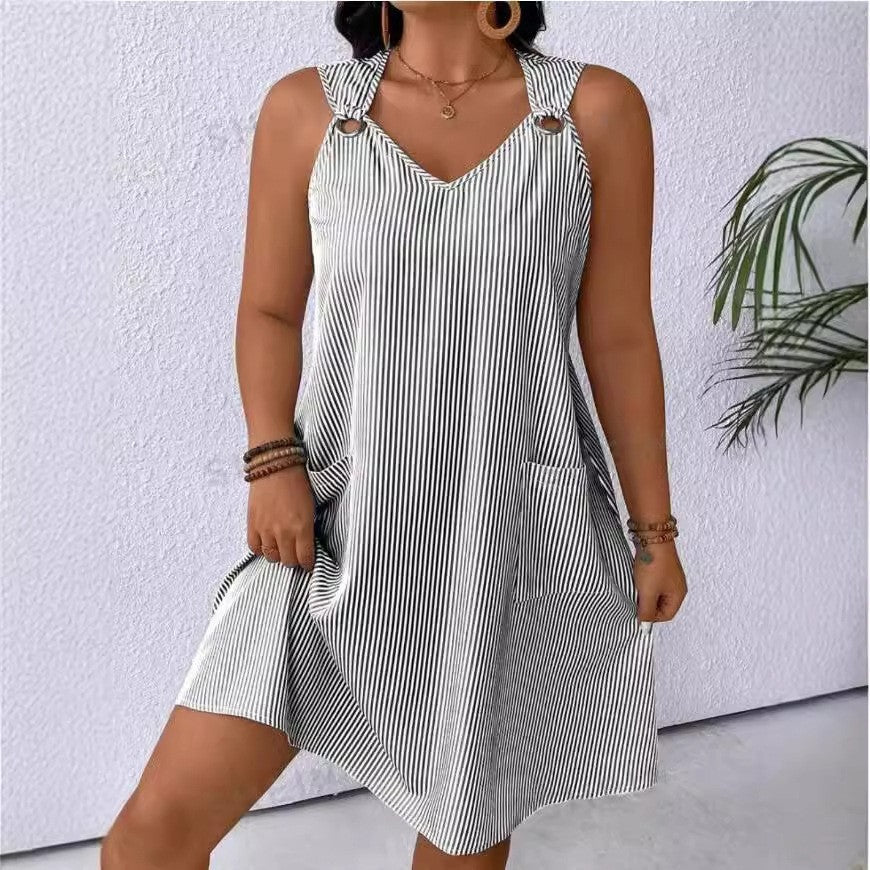 Robe décontractée pour femmes avec des bretelles fines et des poches pratiques Chic und Stil