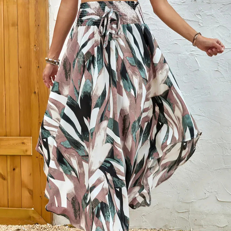 Dames jupe maxi élégante avec motif chevron moderne Chic und Stil