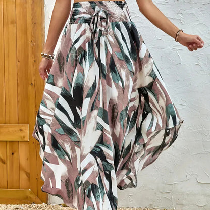Dames jupe maxi élégante avec motif chevron moderne Chic und Stil