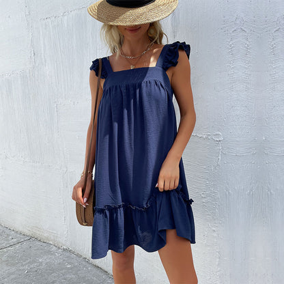 Robe mini à volants pour dames Chic und Stil